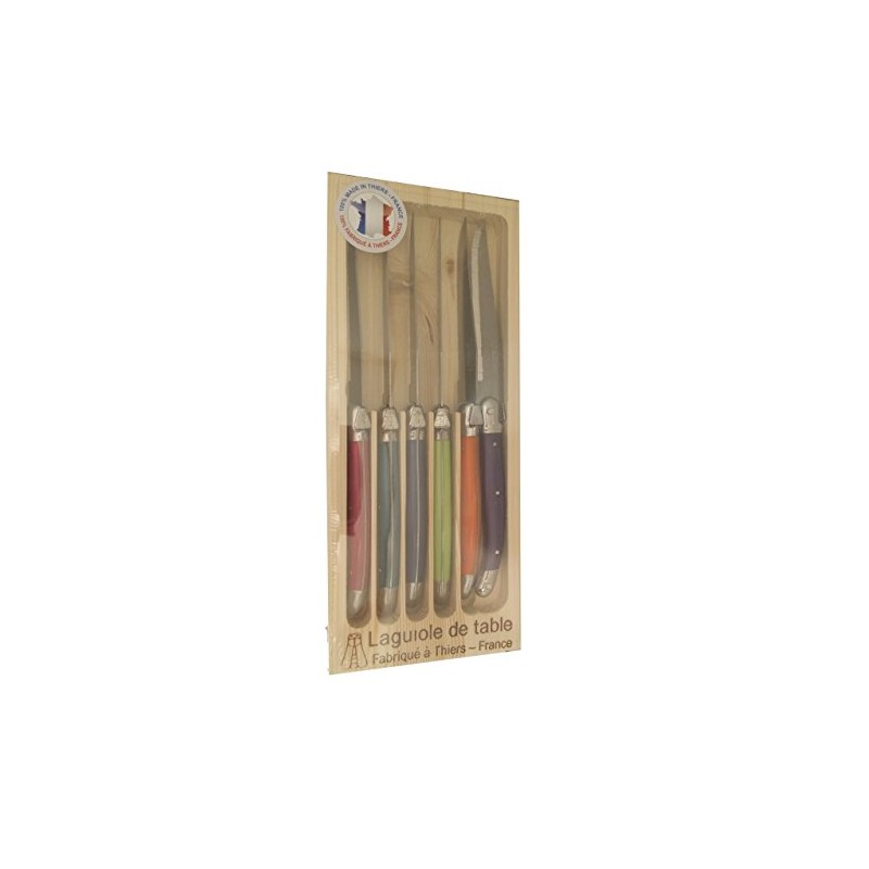 Laguiole by Jean Dubost Steak Knife Set 6 Pieces Fruity