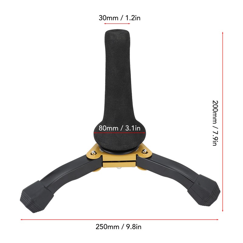 Soprano Sax Stand Foldable Portable Prevent Slip Saxophone Tripod Holder