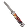 Hairdressing Spring Comb Stainless Steel Folding Portable Switchblade Comb for