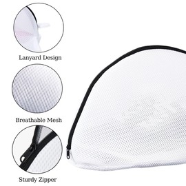 Dantolo Laundry Net Shoes, Pack of 2 Mesh Shoe Bags Washing Machine with Zip, 40 x 25 x 25 cm Laundry Bag, Washing Bag, Shoe Wash Bag, for Trainers, Socks