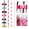 Nuolich 4Pcs Mouse Ears Headband Holder Polka Dot Vertical Organizer