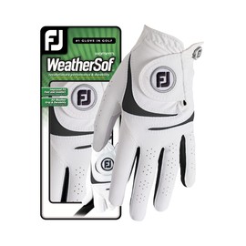 Footjoy WeatherSof Golf Glove, Women, Women, 67948, white, Medium