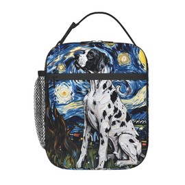 ainori Reusable Cool Dog Lunch Box for Kids Girls Boys Women Adult, Insulated Great Dane Lunch Bag,Polyester Cooler Handbags Case for School Picnic Work Travel Outdoor Beach or Hiking