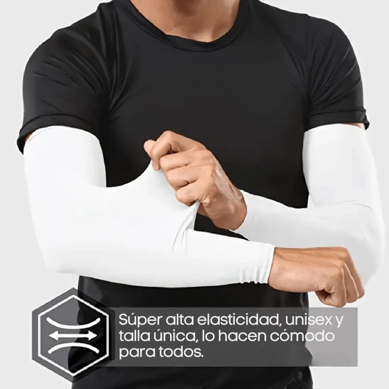 Mangas Protectoras Uv Licra Protector Rayos Sol Deportes F