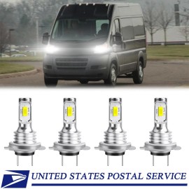 Unbranded For Ram ProMaster 1500 2500 3500 2014-2020 LED Headlight Bulbs Hi-Low Beam White