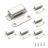 Ravinte 6 Pack Silver Magnetic Door Catch, Brushed Satin Nickel