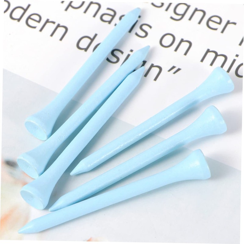 WOONEKY 7cm Golf Tee Yards 100pcs Pack Wooden Tees Pro