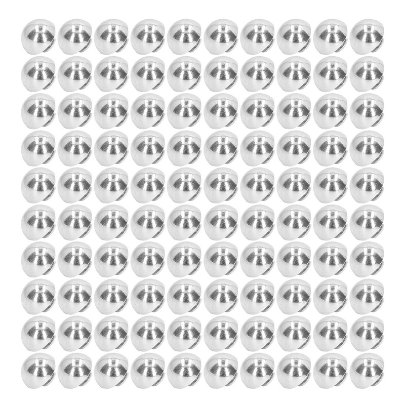 100 Set Round Head Stud 15mm Plated Alloy High Hardness