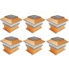 RELIGHTABLE 6 Plastic Copper Square Post Deck Fence Outdoor Garden
