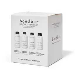 Bondbar Bonding Essential Kit, Contains PreShampoo, Shampoo, Conditioner, and Styling Cream, 4 x 4 Oz