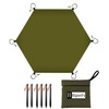 HipierFx 10.5x9.5ft Tent Footprint Waterproof Camping Tarp Ultralight Mat Under