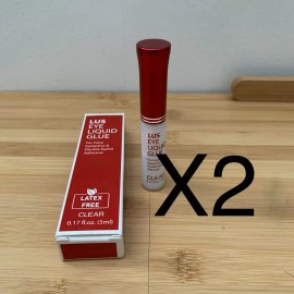 LUS Clear Eye Liquid Glue for Eyelashes and Double Eyelid lot of 2