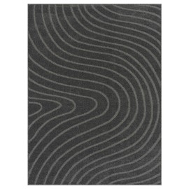 LUXE WEAVERS Modern Geometric Wave Beige 4x6 Area Rug