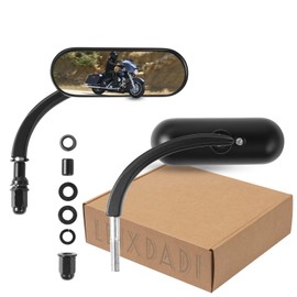 LDJXDADI Black Sportster Mirrors Compatible with Street Glide Electra Glide Softail Dyna 1982-2019 2020 2021 2022 2023