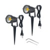 WeFoonLo 2 Pack Outdoor Landscape Lighting 5W COB LED Spotlights