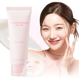 KLAVUU Actress Backstage Glow Peel Off Face Mask (2.4 fl.oz/70ml) - Radiance Boost, Deep Hydration for Women Peeling and Exfoliating for Silky Smooth, Even-Toned Glass Skin, Korean Skin Care for women