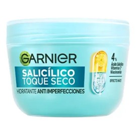Garnier Hidratante Facial Toque Seco Anti-imperfecciones con Vitamina C, Ácido Salicílico y Niacinamida, Efecto Mate 8h,Ideal para Piel Grasa, reduce 