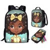 Hinthetall African Girl African Bookbags for Teenage Girls Black American