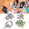 Charm Bracelet Making Kit Basic Bracelets Colored Beads Pendants Jewelry