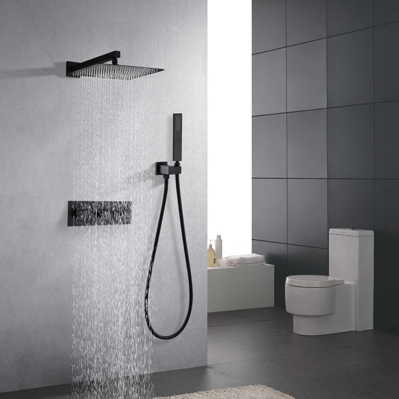 TNOMS Rainfall Shower System with 10 Inch Rainfall Shower Head