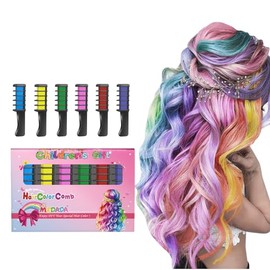 Nuevo peine de tiza para el cabello (6 colores)