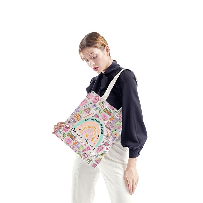 Speech Therapy Tote Bag Everyone Deserve A Voice Speech Therapy