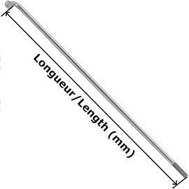 cyclingcolors Rayon_Acier_14G, n/A rechter runder Radius, Argent, 300mm -