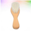IWOWHERO Shampoo Bath Hairbrush Wooden Handle Wool Brush for Baby