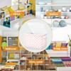 CaTaKu Large Fabric Storage Bins With Lids,Pink Checkered Racing Storage