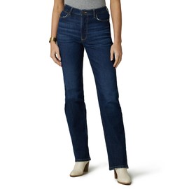 Wrangler Women's High Rise True Straight Fit Jean, Berry Dark, 0-32