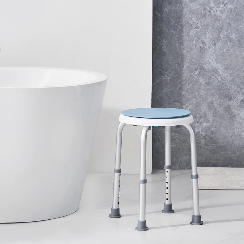VEVOR Shower Chair for Inside Shower, 360 Degree Swivel Shower