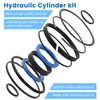 Hydraulic Log Splitter Cylinder Rebuild Seal Kit for 4.0" Bore