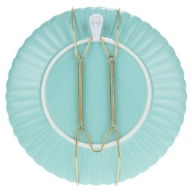 12 Pieces Invisible Plate Hangers Wall Plate Hangers Stainless Steel Decorative Wire Plate Hangers Holders in 3 Sizes with 12 Pieces Wall Hooks for Decorative Plates and Art (8/12/14 Inch)