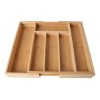 Namaro Design Organizador De Cubiertos De Bamboo Expandible Marrón Claro