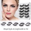 Magnetic Eyelashes with Eyeliner, InBrave 6D Reusable Magnetic False Lashes