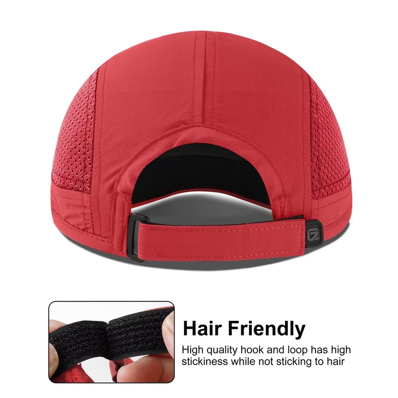 GADIEMKENSD Folding Running Men's Hat Long Brim Golf Hats Quick