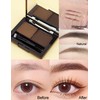 Erinde 2 Colors Waterproof Eyebrow Powder, Long - Lasting Matt