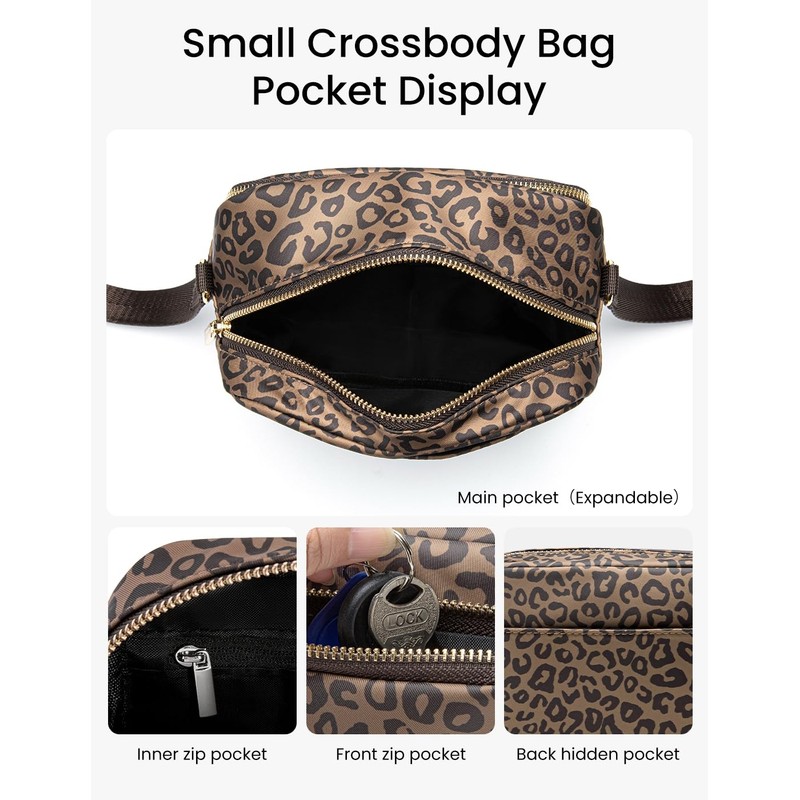MEXS Small Crossbody Bag for Women, Mini Travel Casual Cross