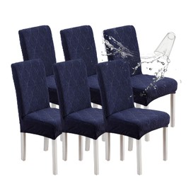 YUEANG Waterproof Dining Chair Covers, Chair Covers for Dining Room, Stretch Chair Covers Parsons Chair Slipcover, Removable, Washable for Dining Room Kitchen Chair Protector Cover