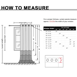 JIUZHEN Greyish White Blackout Curtains with Tiebacks Thermal Insulated, Light Blocking and Noise Reducing Grommet Curtains for and Living Room, Set of 2 Window Curtain Panels, 52 x 90 Inch Length