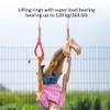 Children Adult Pull up Rings Plastic Trapeze Swing Triangular Gym