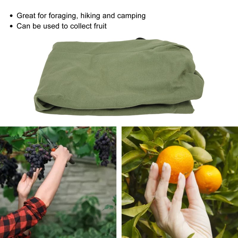 Picking Bag Waist Mounted Design Oxford Cloth Foldable Washable Reusable