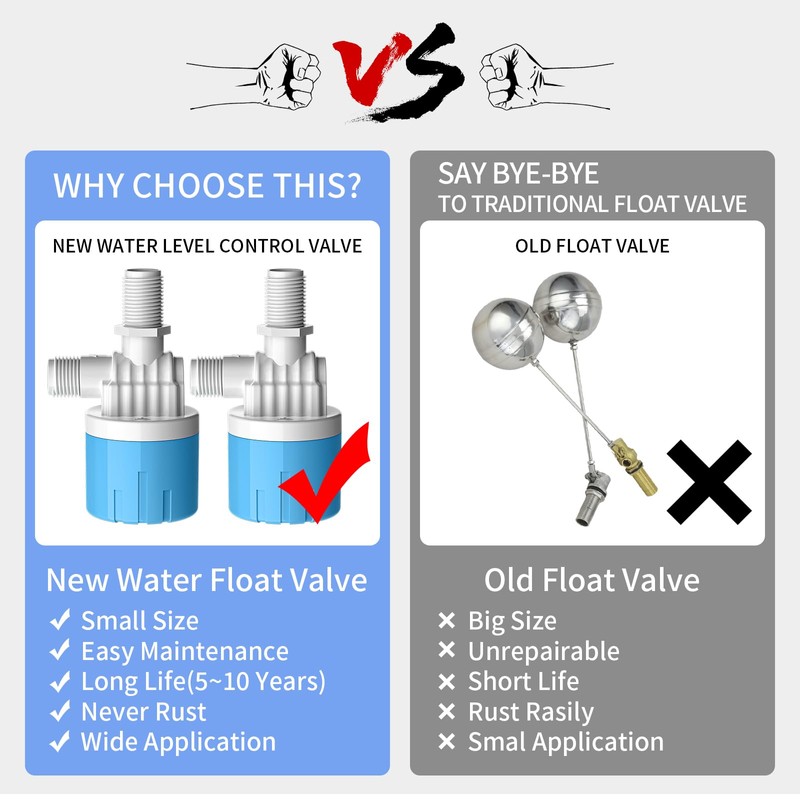 "1/2" Automatic Water Level Control Valve | Water Float Valve