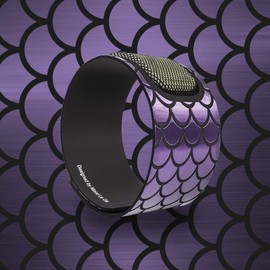 PARA'KITO Mosquito Insect & Bug Repellent Wristband - Waterproof, Outdoor Pest Repeller Bracelet w/ Natural Essential Oils - Gold Edition Party Wristbands (Mermaid Purple)