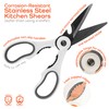 Premium 4-in1 Kitchen Shears - White & Black - 1
