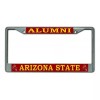ARIZONA STATE ALUMNI CHROME METAL LICENSE PLATE FRAME  USA MADE