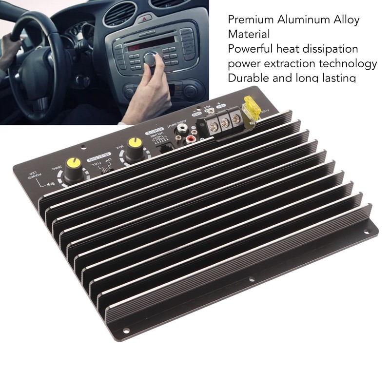 Car Amplifier Board 1000W High Power Aluminum Alloy Bass Subwoofer