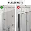 KITHOLD 2 Pack Shower Door Hooks, 7 Inch Extended Over