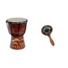 Children's Djembe Drum Bongo Medium 30 cm Elephant Wood +
