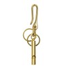 DSHOM Solid Brass Car Key Keychain Hook 2 Key Rings